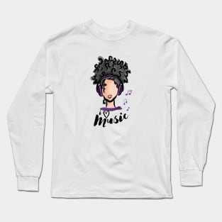 I'm Just a Girl Who Loves Music Long Sleeve T-Shirt